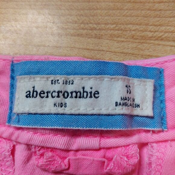 Kids Girls Abercrombie Pink Jean Shorts - Picture 8 of 10
